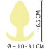 Cuties Mini Plug - silicone jaune (3,1cm)