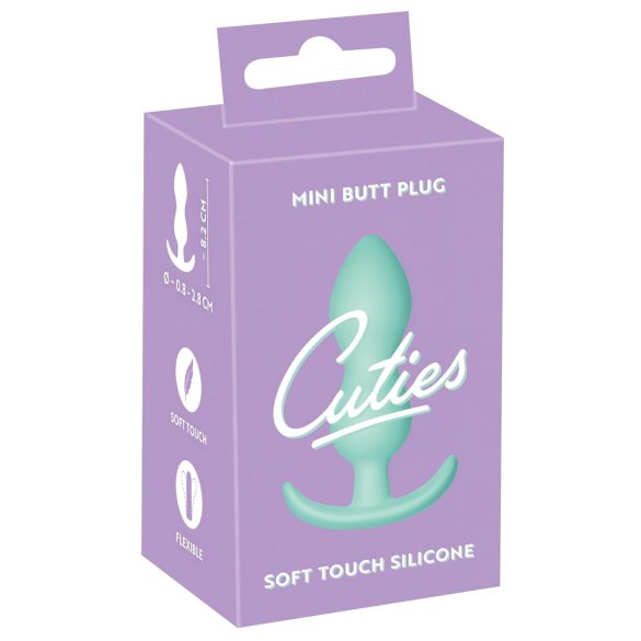 Cuties Mini Plug - plug anal en silicone - menthe (2,3cm)