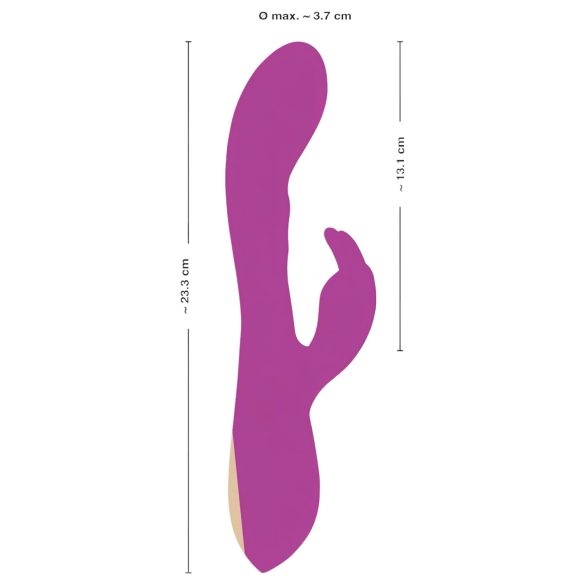 Javida - Vibromasseur rabbit à 3 moteurs - stimulation clitoridienne - violet