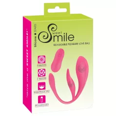   SMILE - œuf vibrant radio à batterie rechargeable, portable (rose)