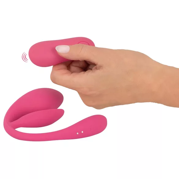SMILE - œuf vibrant télécommandé rechargeable - silicone rose