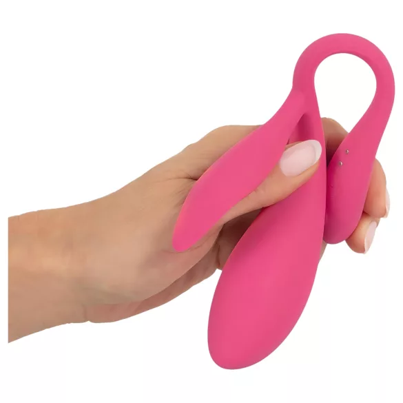 SMILE - œuf vibrant télécommandé rechargeable - silicone rose