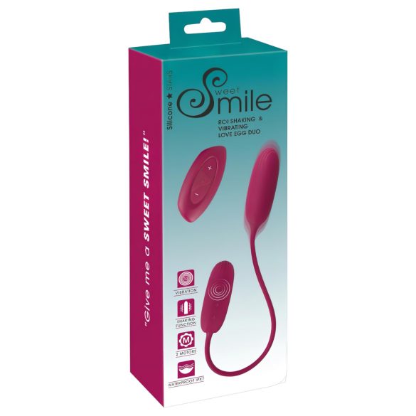 Duo Œuf Vibrant Smile Love - pour plaisir anal et vaginal