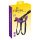 SMILE - Double gode ceinture violet-noir