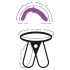 SMILE - Double gode ceinture violet-noir