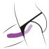 SMILE - Double gode ceinture violet-noir