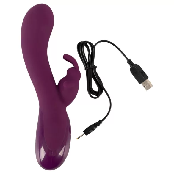 SMILE - vibromasseur rabbit 3 moteurs rechargeable - silicone violet
