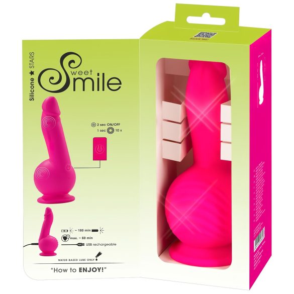 SMILE Powerful - vibromasseur ventouse à 2 moteurs (rose)