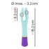 You2Toys bunt. - vibreur étanche 2 moteurs, rechargeable (coloré)