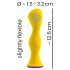 You2Toys bunt. - vibromasseur anal rechargeable étanche (jaune)