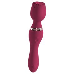 You2Toys Rosenrot - vibromasseur rose rechargeable (rouge)