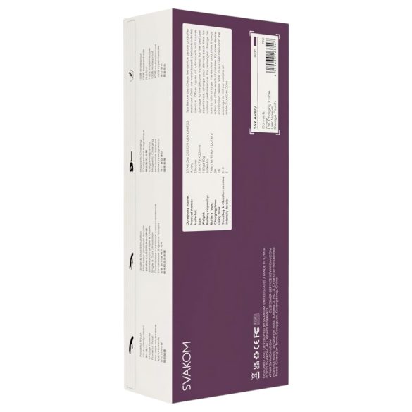 Svakom Avery - vibromasseur rabbit lève-clitoris à piston rechargeable - violet