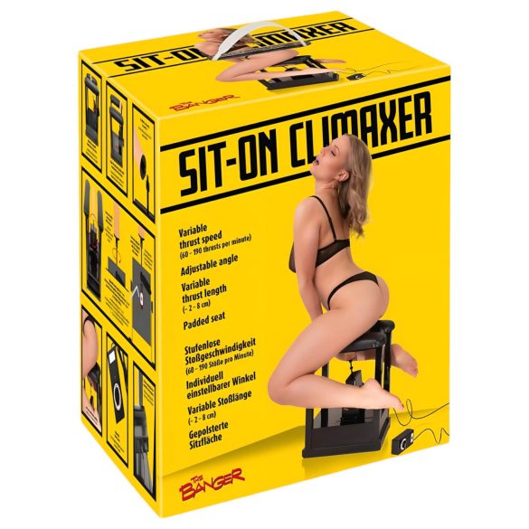 The Banger Sit-On-Climaxer - machine à sexe électrique (noir)