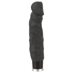 Vibrateur réaliste Nature Skin - noir (22cm)
