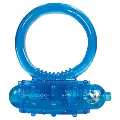 You2Toys - anneau pénien vibrant en silicone - bleu