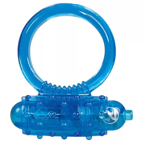You2Toys - anneau pénien vibrant en silicone - bleu