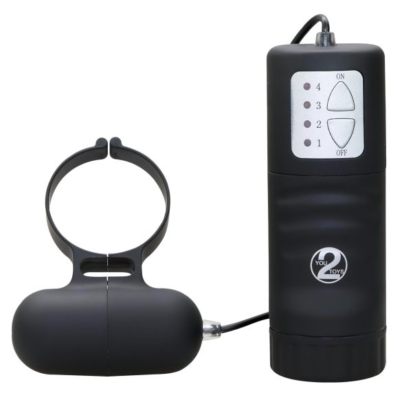 Anneau pénien vibrant noir