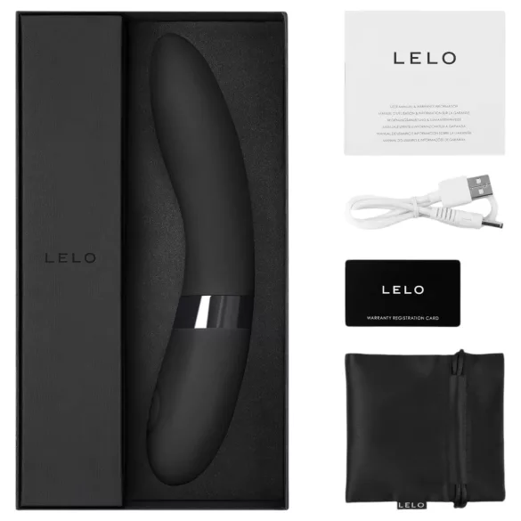 LELO Elise 2 - vibromasseur élégant - silicone noir