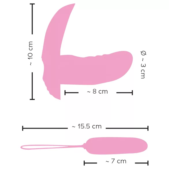 SMILE Shelly - œuf vibrant télécommandé - silicone rose