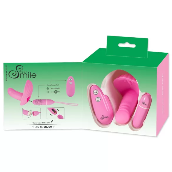 SMILE Shelly - œuf vibrant télécommandé - silicone rose