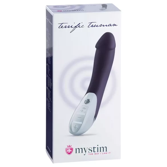 mystim - vibromasseur double moteur - silicone bleu
