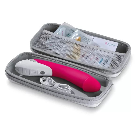 mystim - vibromasseur double moteur - silicone bleu