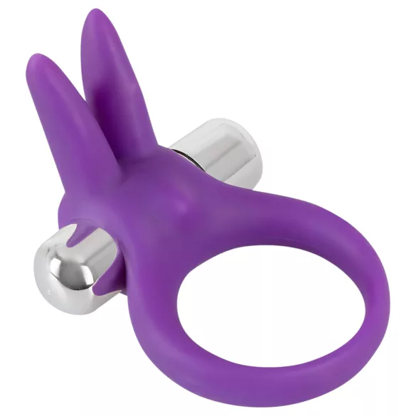 SMILE Rabbit - anneau pénien vibrant - silicone - violet