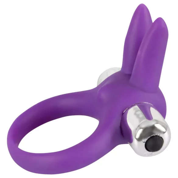 SMILE Rabbit - anneau pénien vibrant - silicone - violet