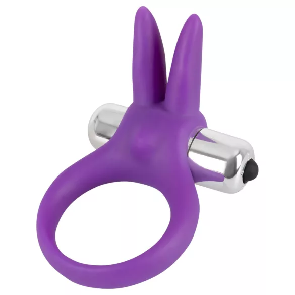 SMILE Rabbit - anneau pénien vibrant - silicone - violet