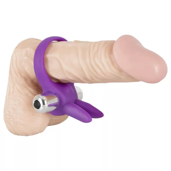 SMILE Rabbit - anneau pénien vibrant - silicone - violet