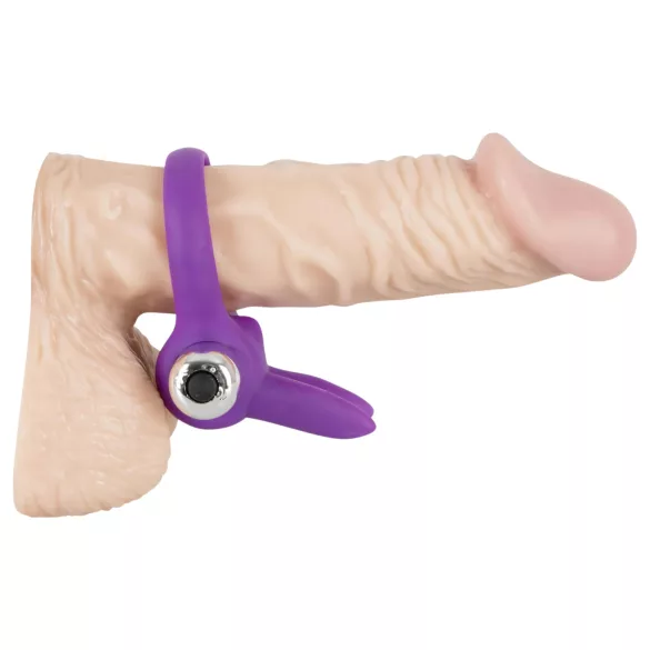 SMILE Rabbit - anneau pénien vibrant - silicone - violet