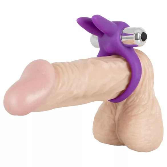 SMILE Rabbit - anneau pénien vibrant - silicone - violet