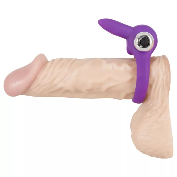 SMILE Rabbit - anneau pénien vibrant - silicone - violet
