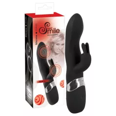 SMILE Blacky - Vibromasseur USB 2 moteurs - silicone noir