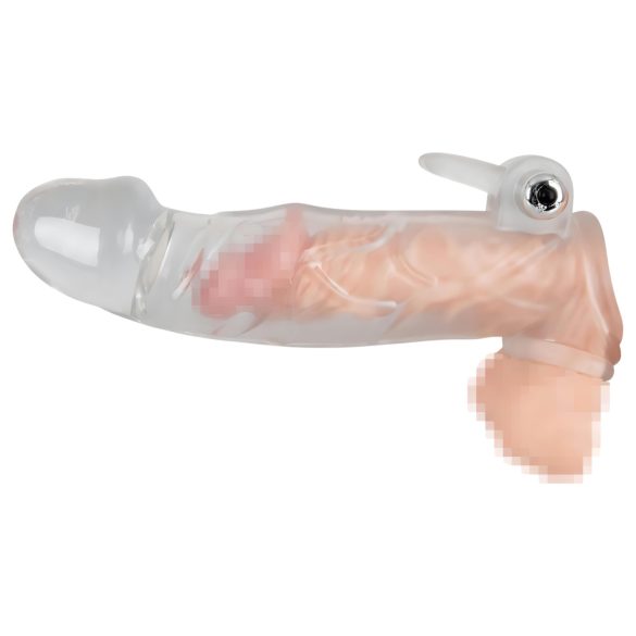 Crystal Skin - gode allonge pénis vibrant - silicone