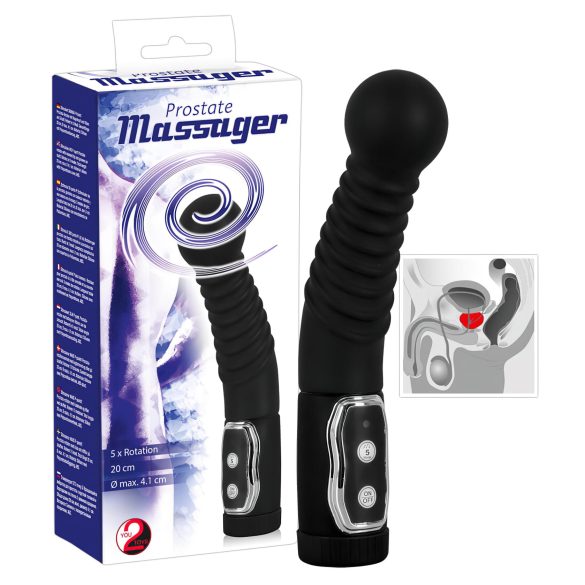 You2Toys - Stimulateur de prostate rotatif (noir)