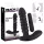 Black Velvets - vibromasseur rainuré moyen - silicone noir