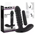 Black Velvets - vibromasseur rainuré moyen - silicone noir