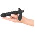 Vibromasseur plissé moyen Black Velvet (noir)