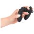 Vibromasseur plissé moyen Black Velvet (noir)