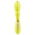 Jülie - Vibrateur avec bras clitoridien (vert-jaune)