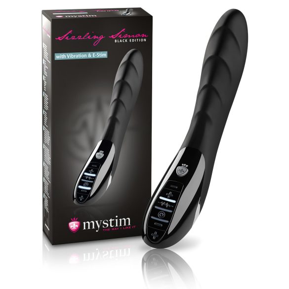 mystim Sizzling Simon - vibromasseur électro-stimulant (noir)