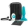 b-Vibe - vibromasseur anal perles rotatives rechargeable - silicone turquoise