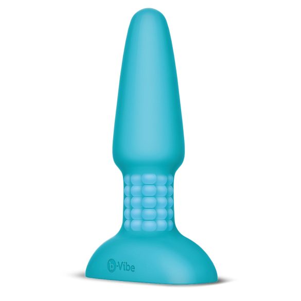 b-Vibe - vibromasseur anal perles rotatives rechargeable - silicone turquoise