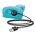 b-Vibe - Vibromasseur anal perles rotatives rechargeable (turquoise)
