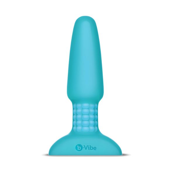 b-Vibe - vibromasseur anal perles rotatives rechargeable - silicone turquoise