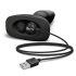 b-Vibe - Vibromasseur anal noir à billes et rotation, rechargeable
