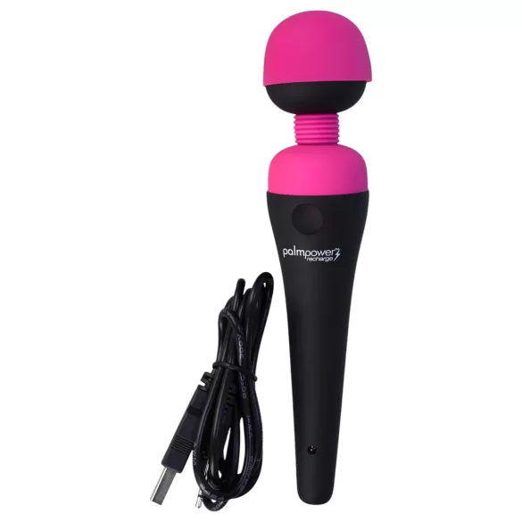 PalmPower - vibromasseur wand rechargeable - rose/noir