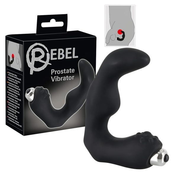 Rebel - Vibromasseur prostatique courbé (noir)