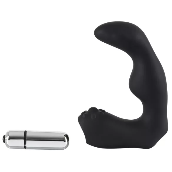 Rebel - stimulateur prostate courbé vibrant - silicone noir